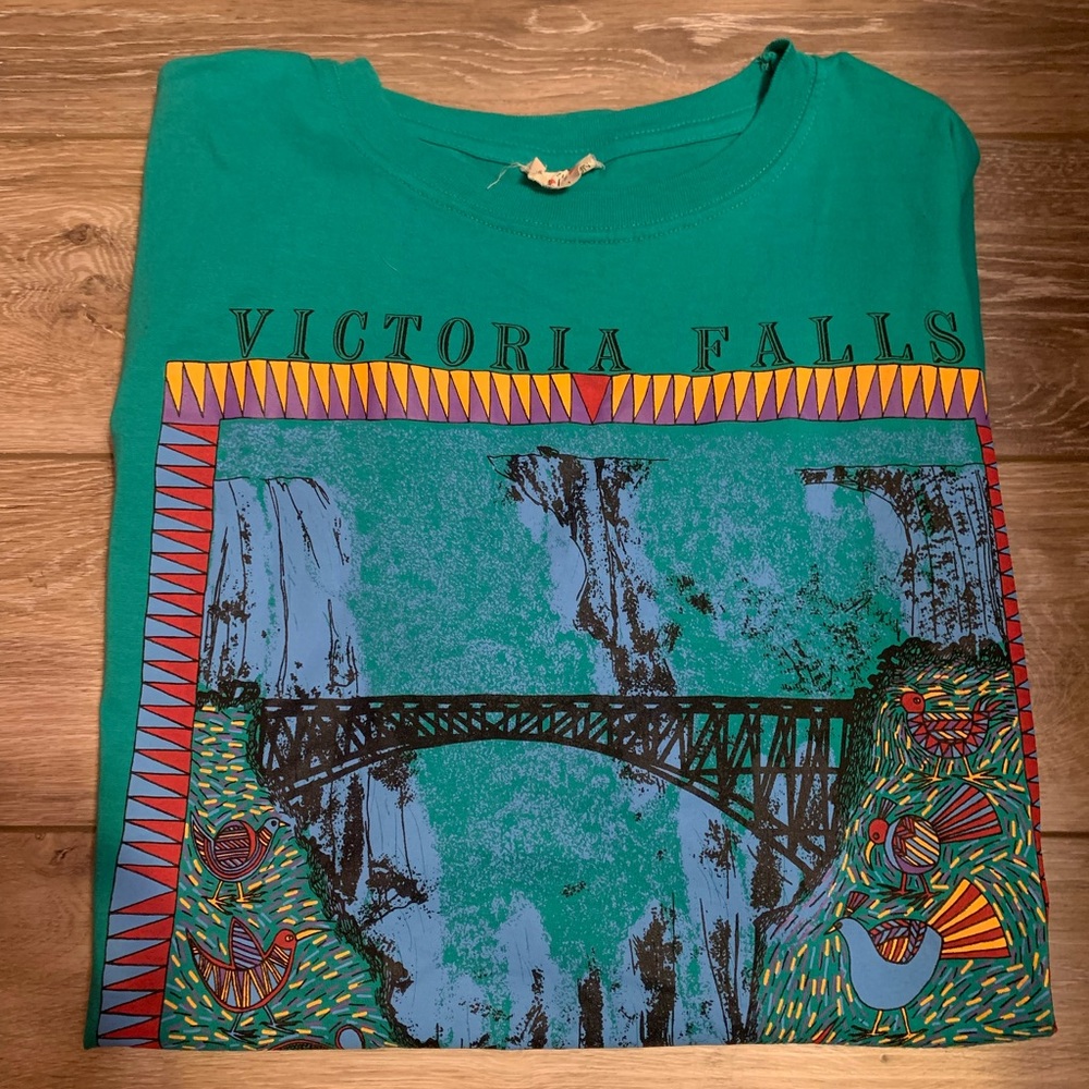 Vintage Mens graphic tee Victoria Falls